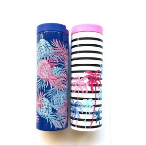 Two NWT Lilly Pulitzer Insulated Travel Tumblers